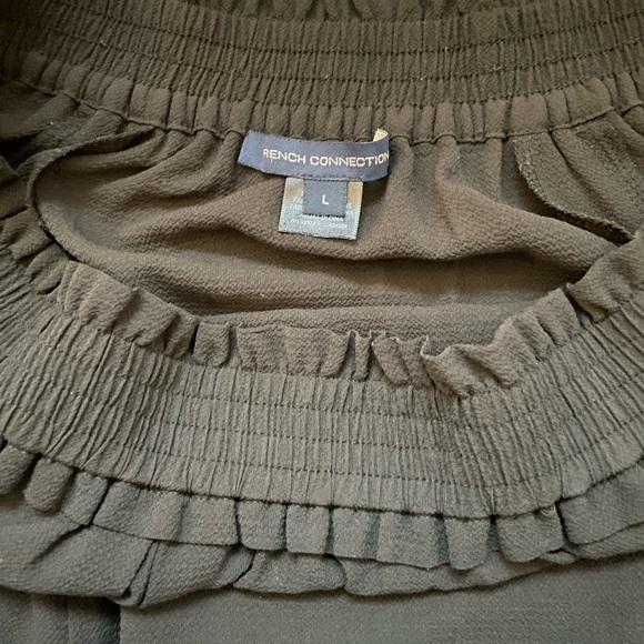 Black Paper Bag Waist Skirt - Picture 3 of 4